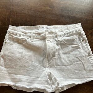 Frame Denim Women's Crisp White Jean Shorts